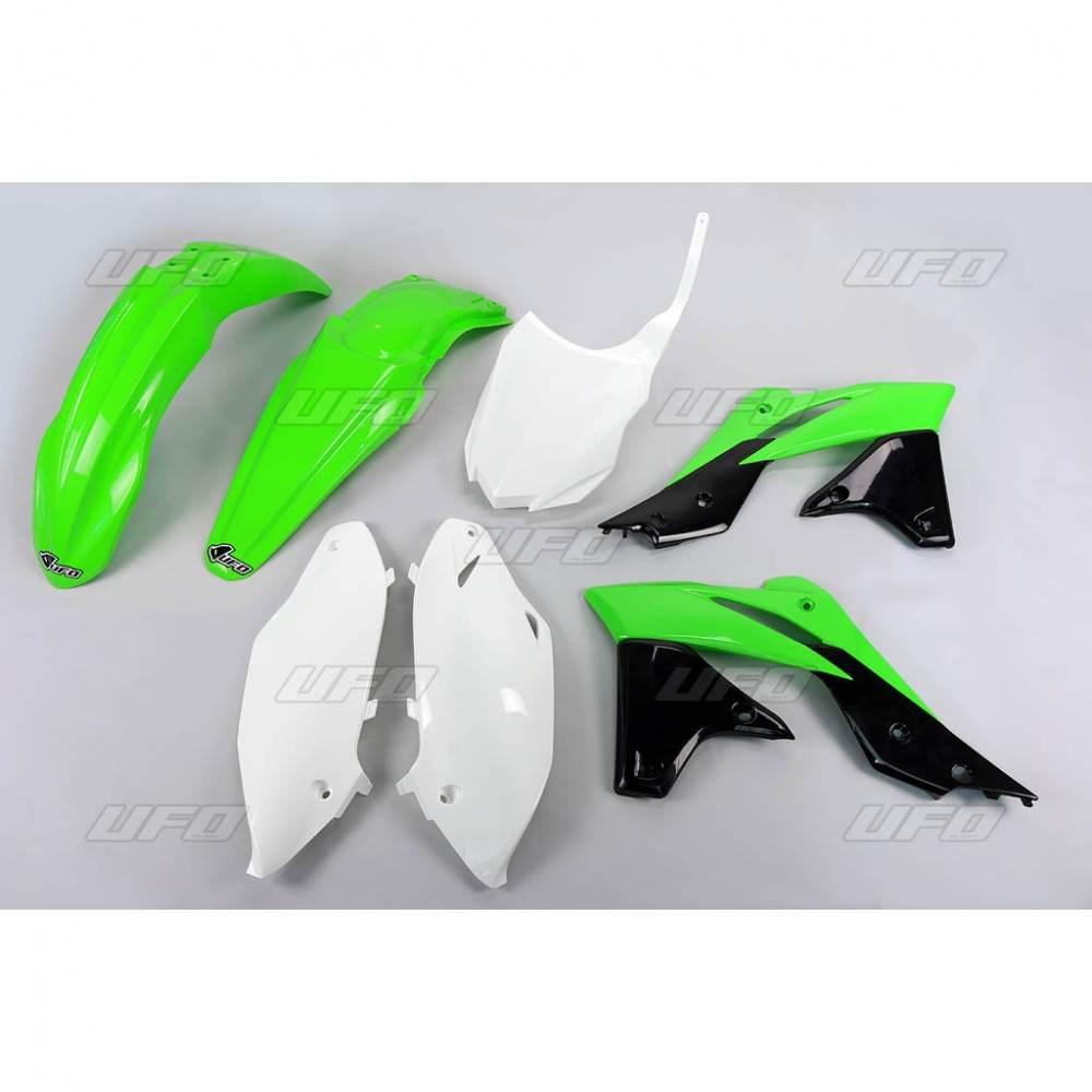 Ufo Komplet Plastików Kawasaki Kxf 250 '13-'16 Kolor Oem'16 Zielony/Biały/C