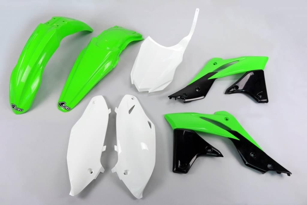 Ufo Komplet Plastików Kawasaki Kxf 250 '13-'16 Kolor Oem'16 Zielony/Biały/C - zdjęcie 2