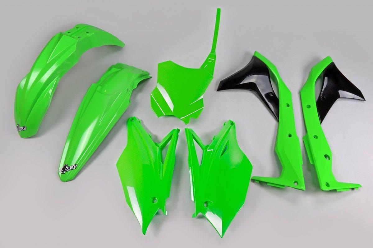 Ufo Komplet Plastików Kawasaki Kxf 250 '18-'20 Kolor Oem '20 Zielony/Czarny