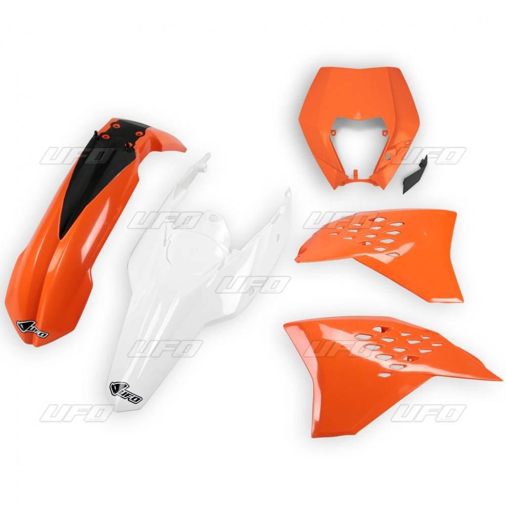 Ufo Komplet Plastików Ktm Exc/Exc-F '11 Kolor Oem '11 Pomrańczowy/Biały Kt5