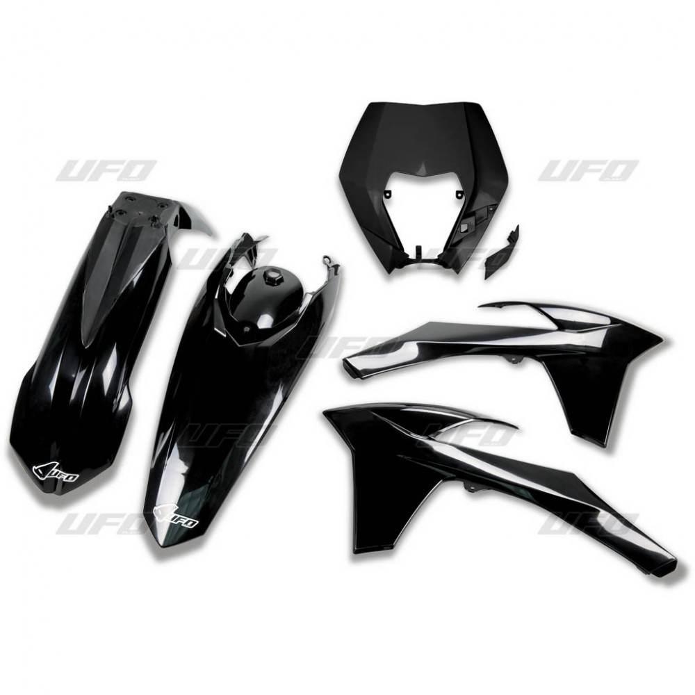 Ufo Komplet Plastików Ktm Exc/Exc-F '12-'13 Kolor Czarny Kt521E001