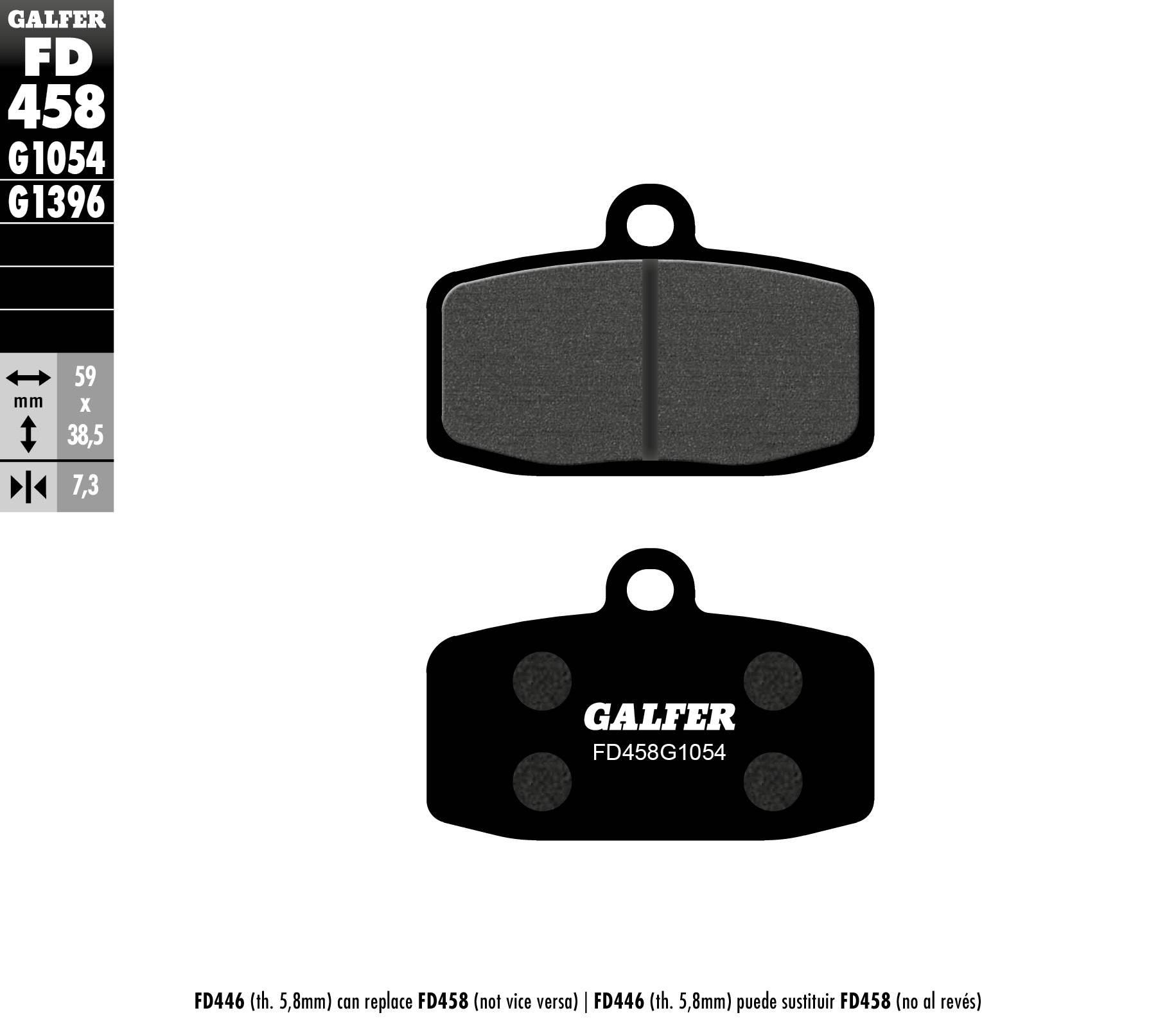 Galfer Klocki Hamulcowe Kh612 Półmetaliczne Grubość 7,3Mm
