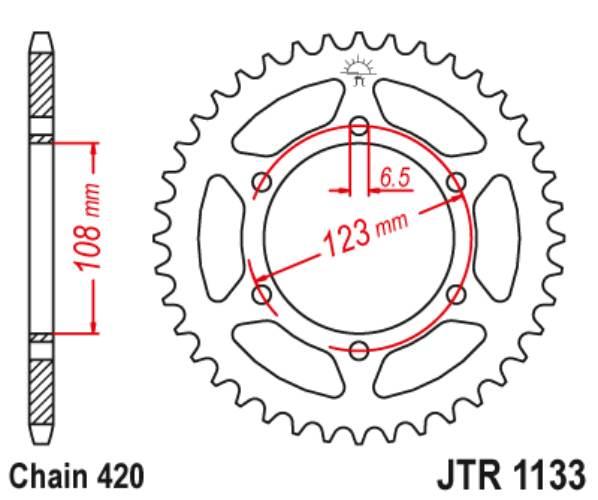 Jt Zębatka Tylna 4412 59 Aprilia Sx 50 -18-19 441259Jt Łańc.420
