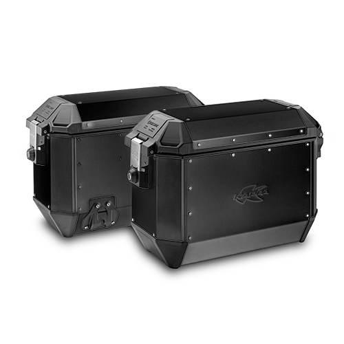 Kappa Kufry Boczne 36L Monokey Kms36B K'mission Aluminiowe Black Line Para