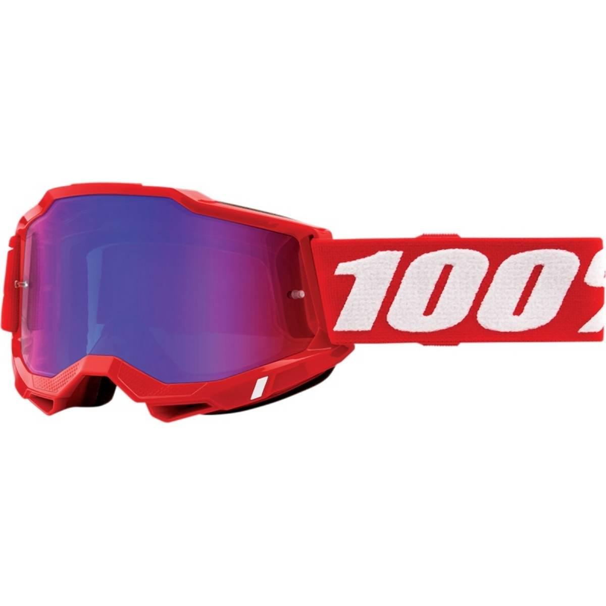 100 Procent Gogle Accuri 2 Red - Mirror Red/Blue - Kolor Czerwony/Biały Szy