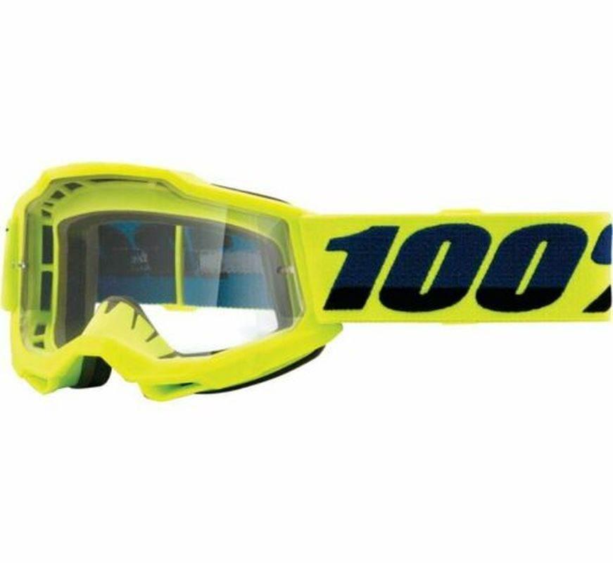 100 Procent Gogle Accuri 2 Youth Junior Yellow - Clear Lens - Kolor Żółty S
