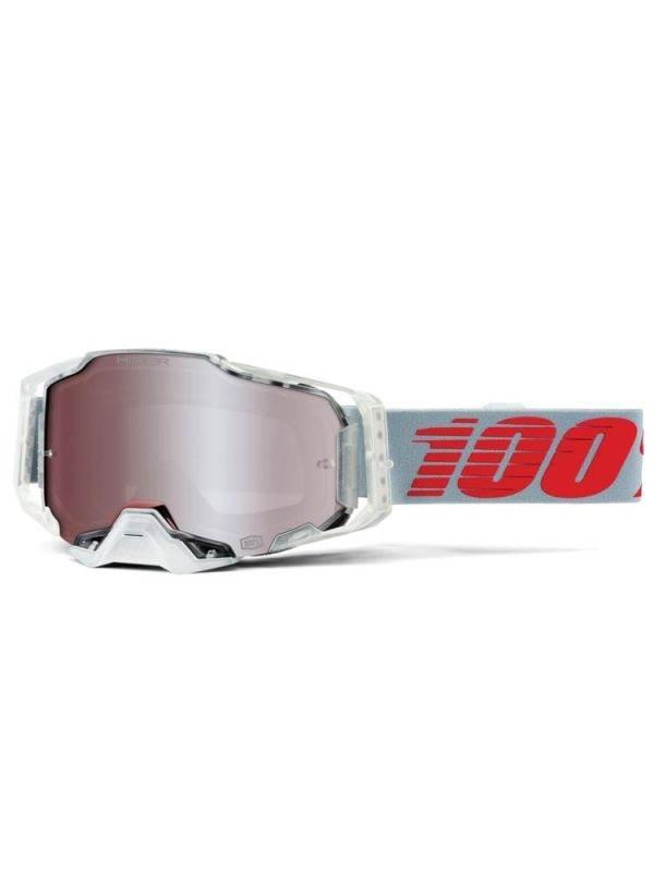 100 Procent Gogle Armega X-Ray - Mirror Silver Lens - Kolor Szary/Przeźrocz
