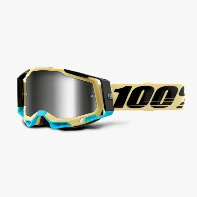 100 Procent Gogle Racecraft 2 Airblast - Mirror Silver Lens - Kolor Brązowy