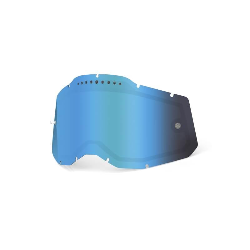 100 Procent Rc2/Ac2/St2 Replacement Lens - Vented Dual Pane Mirror Blue, Sz