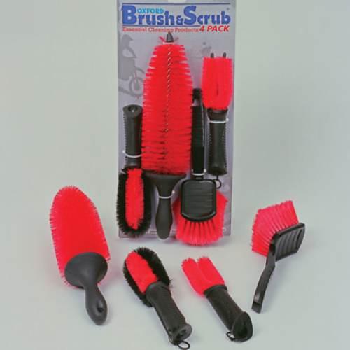 Oxford Zestaw Szczotek Do Czyszczenia Motocykla Brush Scrap 4 Pack Stary Ko