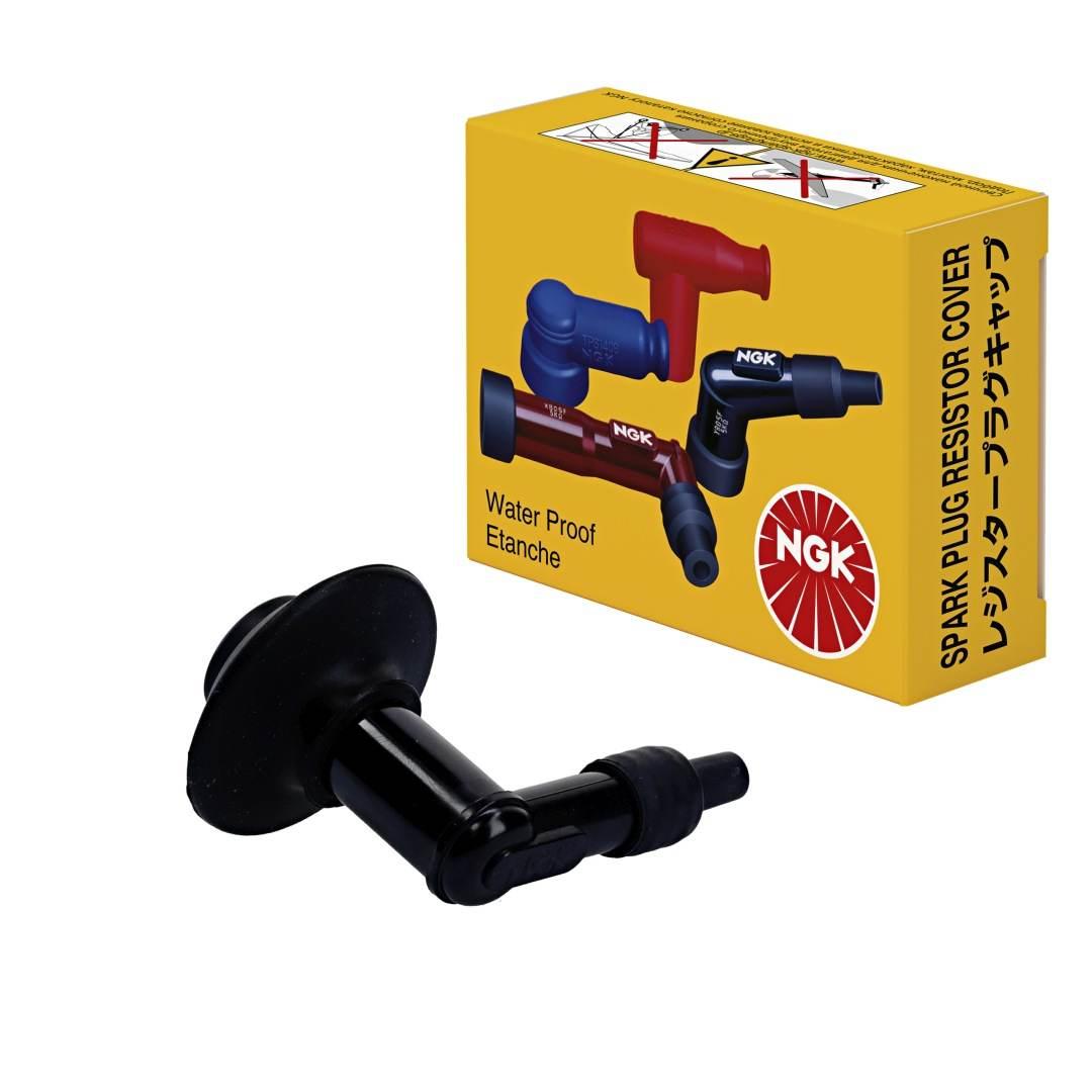 Ngk Fajka Na Świece Nr 8346 Kątowa 90 Kolor Czarny Z Osłonką Gumową Otworu