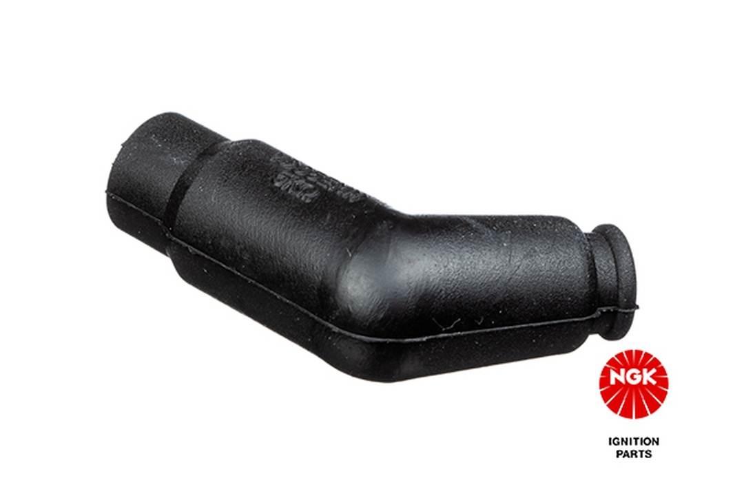 Ngk Fajka Na Świece Nr 7744 Kątowa 120 Kolor Czarny, Gumowa Baryłka