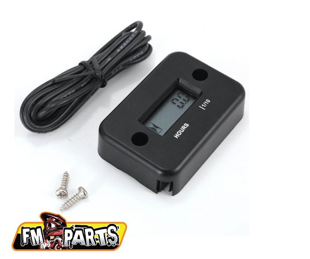 Fm-Parts Licznik Motogodzin Indukcyjny Wodoodporny Kolor Czarny El