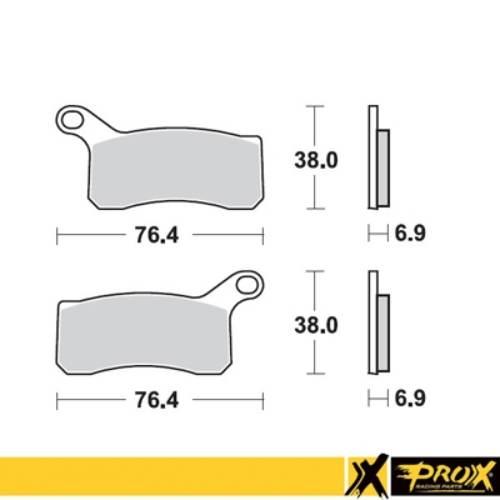 Prox Klocki Hamulcowe Kh462 Ktm 450/505/525 Sx/Xc Atv '08-12 Przód