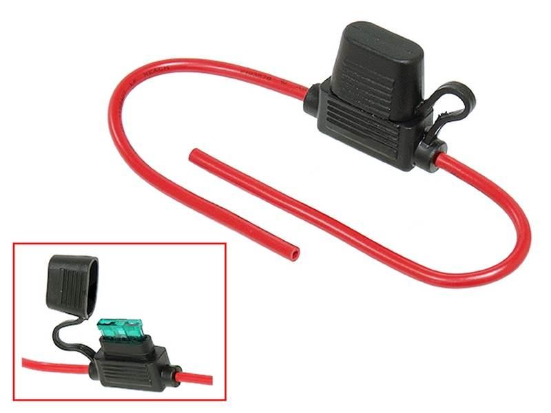 Psychic Gniazdo Oprawa Bezpiecznika Płytkowego 12V Wodoszczelne Z Kablem El - zdjęcie 2