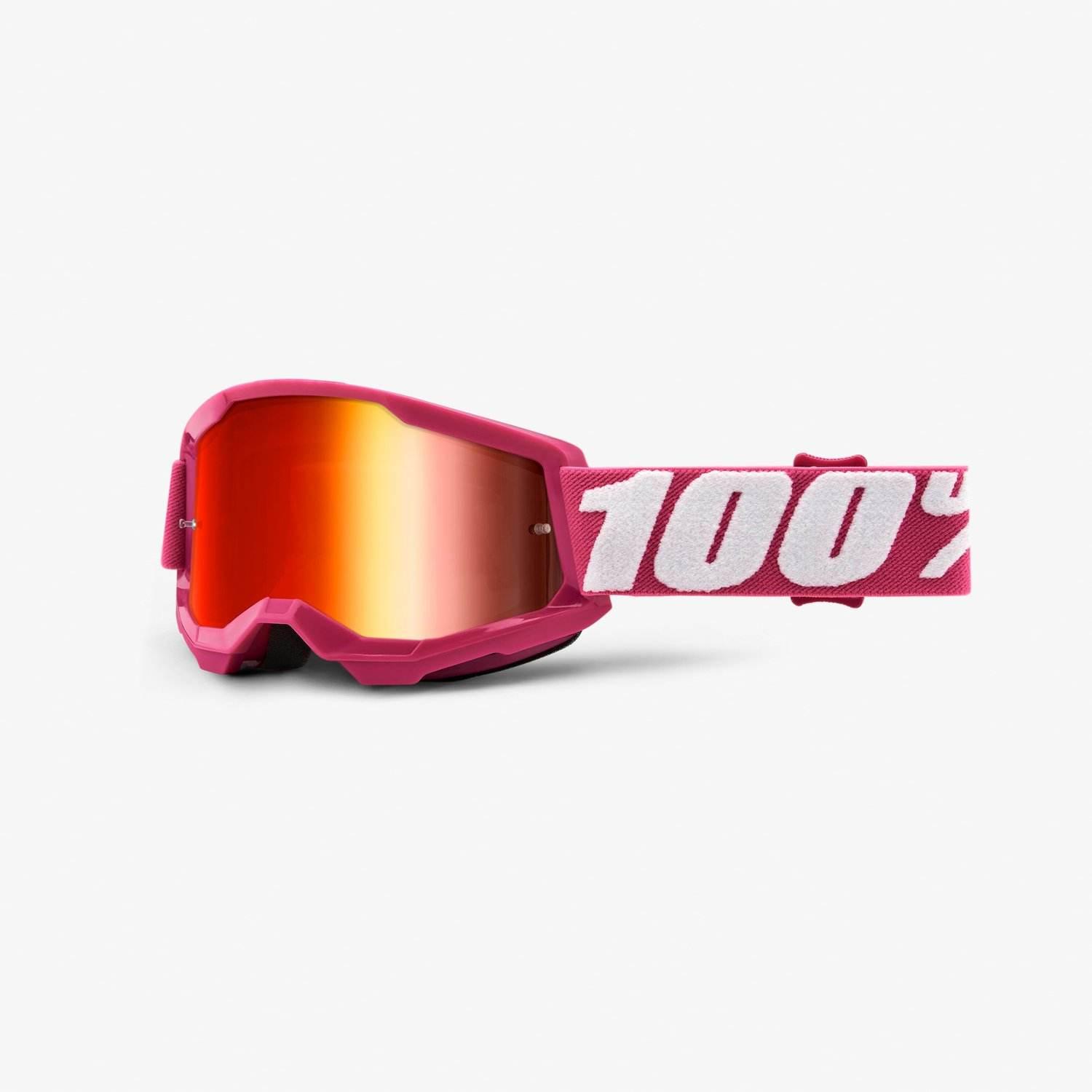 100 Procent Gogle Strata 2 Youth Junior Fletcher - Mirror Red Lens - Kolor