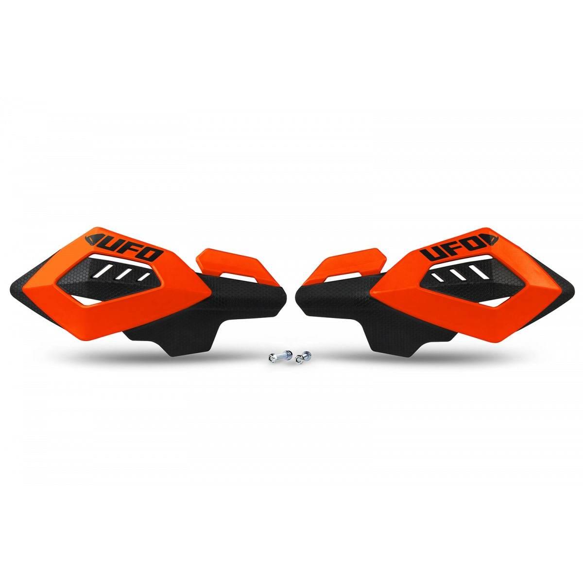 Ufo Osłony Rąk Handbary Arches Kolor Pomarańczowy Fluo Z Mocowaniami 22Mm