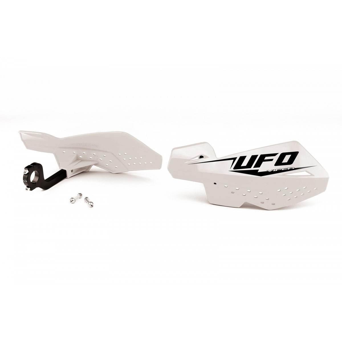 Ufo Osłony Rąk Handbary Viper 2 Kolor Biały Z Mocowaniami 22Mm