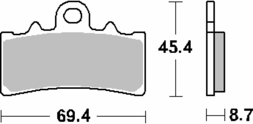 Sbs Klocki Hamulcowe Kh606 Racing Dual Carbon Ktm Rc 250 '14-'15, Rc 390 '1