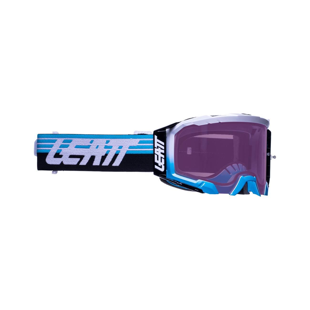 Leatt Gogle Velocity 5.5 Iriz Goggle Aqua Purple 78% - Kolor Niebieski/Biał