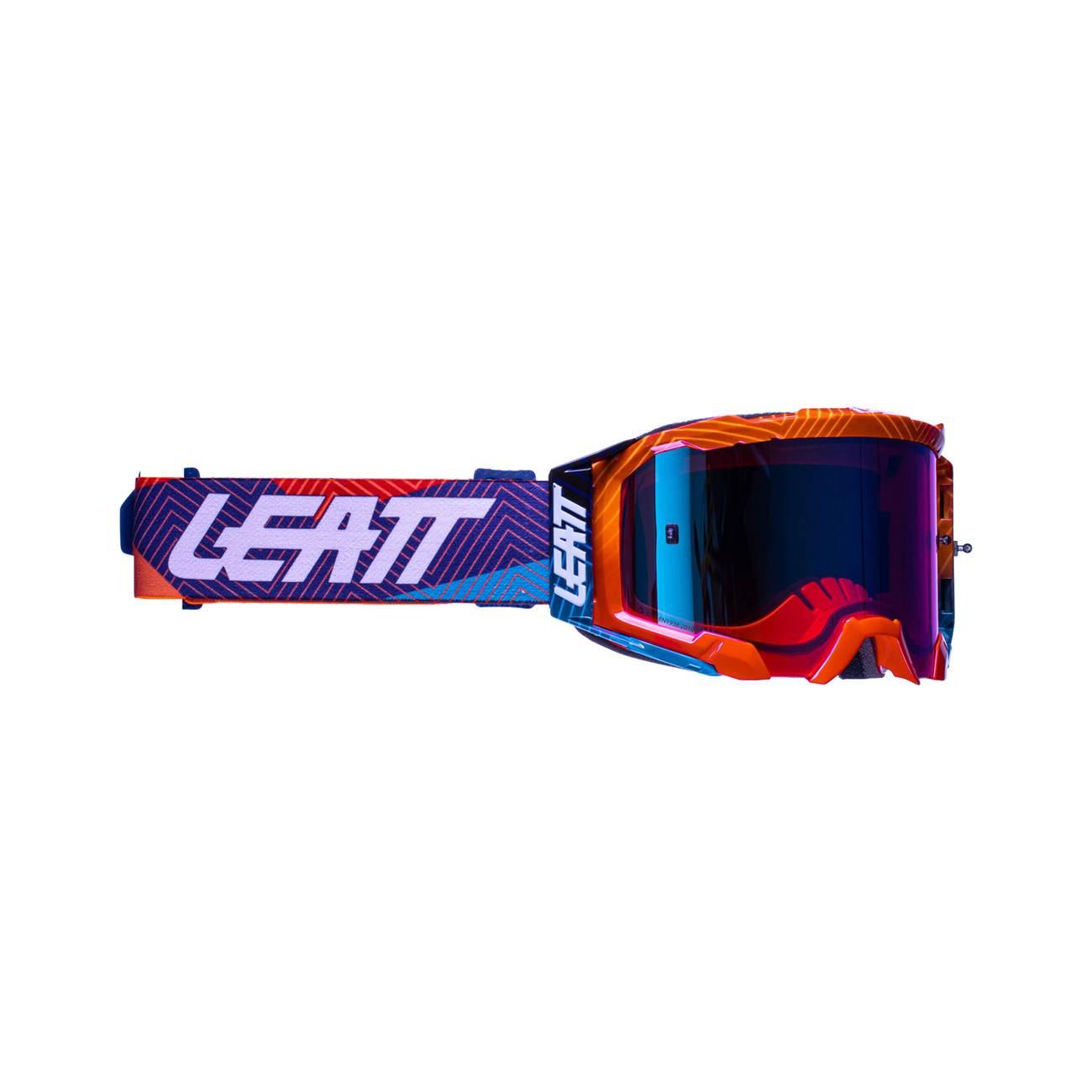 Leatt Gogle Velocity 5.5 Iriz Goggle Neon Orange Blue Uc 26% - Kolor Pomara