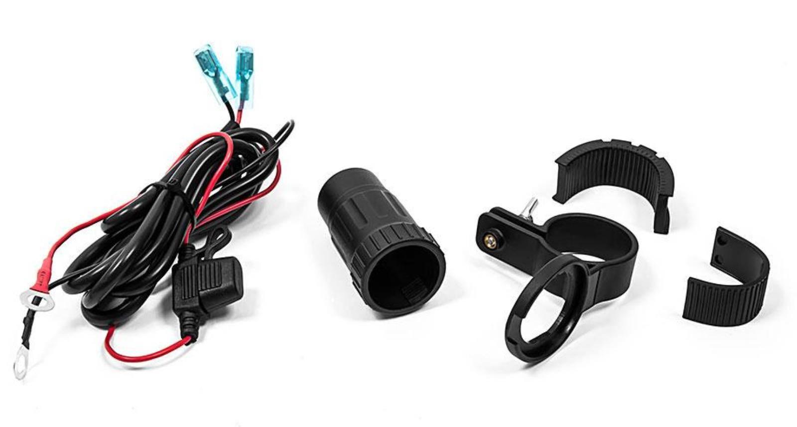 Biketec Adapter Do Gniazd Usb I Zapalniczki Montowane Na Kierownice - Kompl - zdjęcie 3