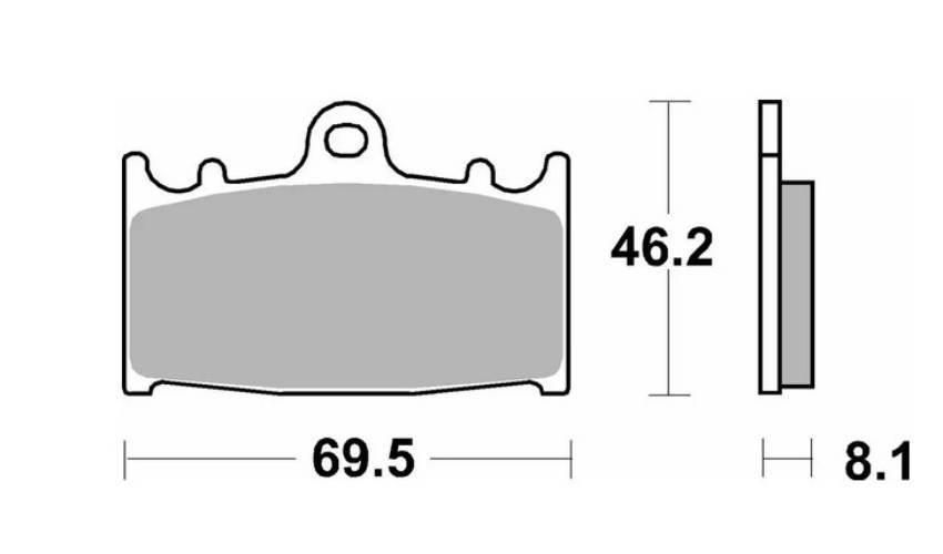 Sbs Klocki Hamulcowe Kh158 Track And Sport Sinter Kolor Złoty Zamienia Mies