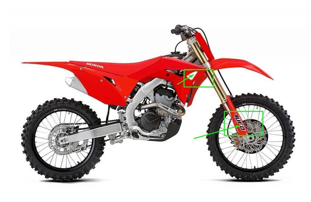 Ufo Komplet Plastików Honda Crf 250R '18-'21, Crf 450R '17-'20 Kolor Czerwo