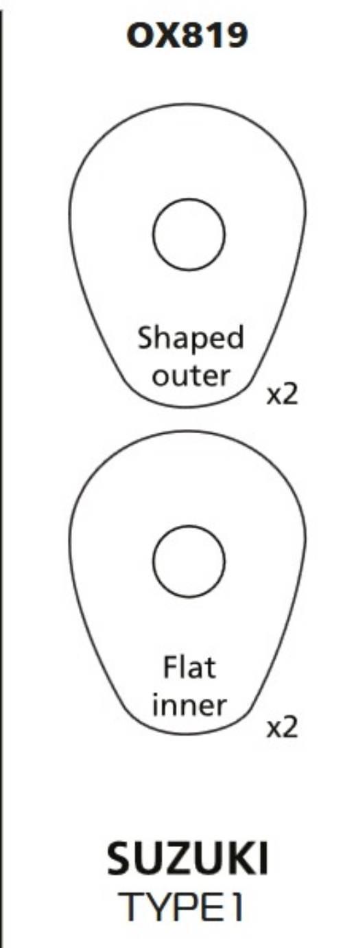 Oxford Mocowanie Zaślepka Kierunkowskazu Kierunkowskazów Do Suzuki Przód I - zdjęcie 2