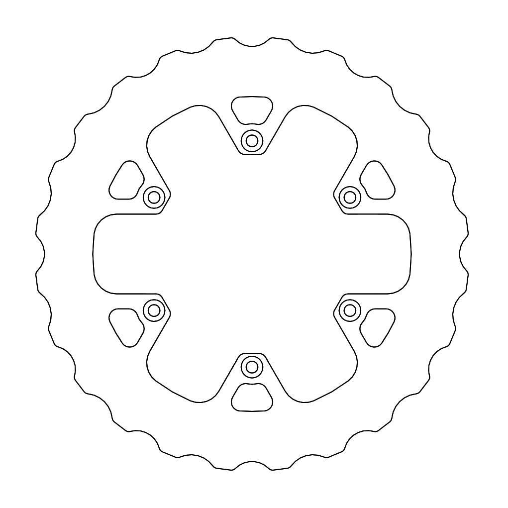 Moto-Master Tarcza Hamulcowa Tył Pełna Fixed Mud Series Błoto 240Mm Do Beta