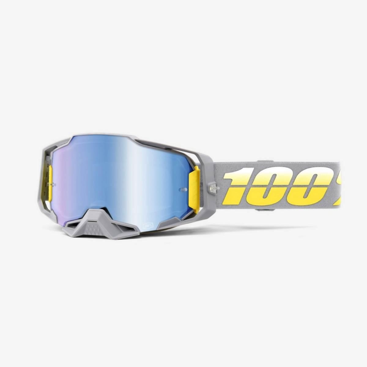 100 Procent Gogle Armega Complex - Mirror Blue Lens - Kolor Szary/Żółty Szy