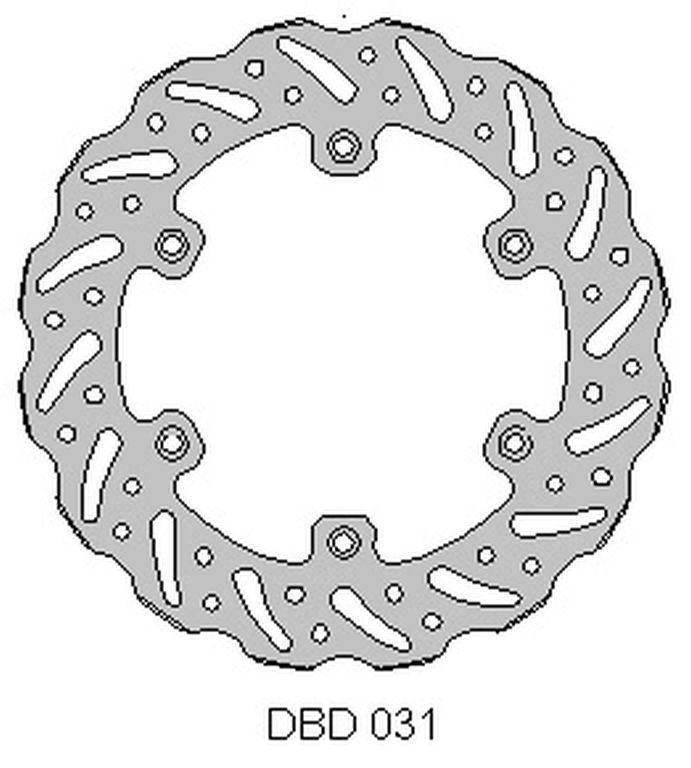 Delta Braking Tarcza Hamulcowa Tył Yamaha Wr 125 '92-00, Yz 125 '90-00,Wr/Y
