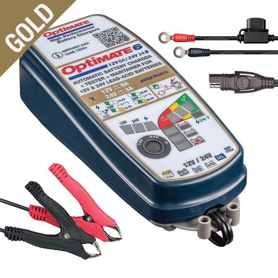 Optimate Ładowarka Akumulatorów Optimate 6 Ampmatic 12V 6A 6-240Ah 24V 3A 3