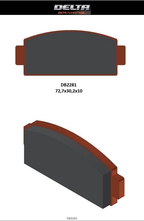 Delta Braking Klocki Hamulcowe Kh651 Cf Moto C-Force 400/450/500/600 '17-21