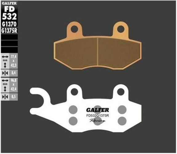 Galfer Klocki Hamulcowe Kh197 Spiek Metaliczny Złote Racing