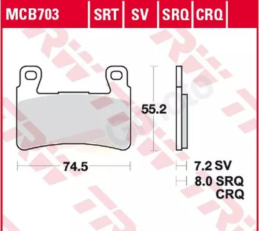 Trw Zf Lucas Klocki Hamulcowe Kh265 Kh296 Spiek Metaliczny Sinter Racing Wy