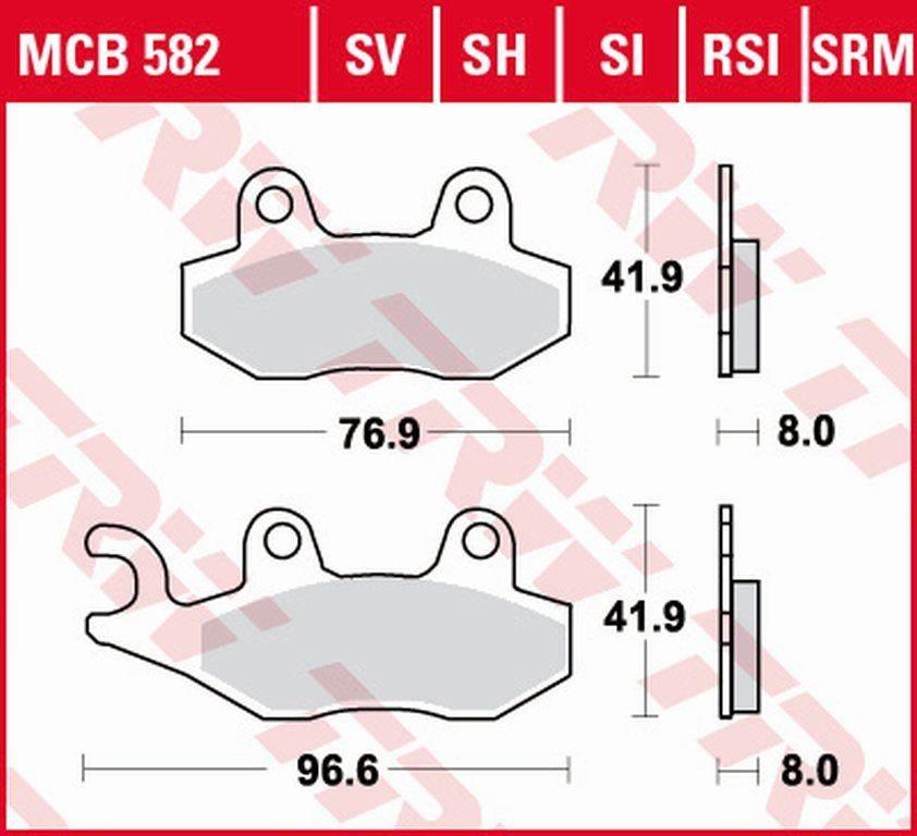 Trw Zf Klocki Hamulcowe Kh135 Kh214 Sinter Street Aprilia Sx 125 18-, Honda