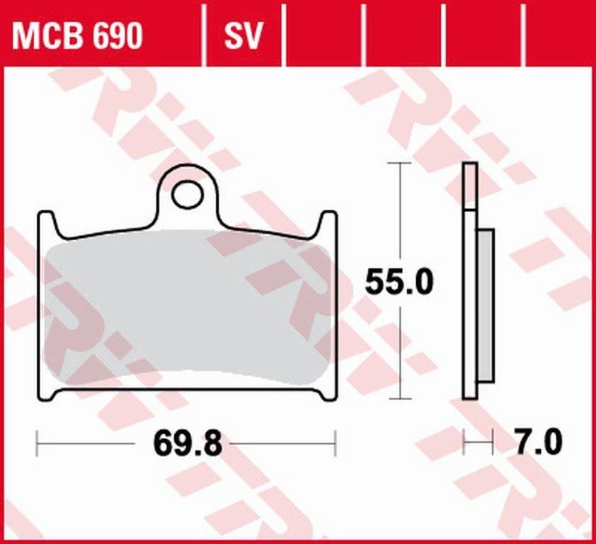 Trw Zf Klocki Hamulcowe Kh145 Kh236 Organic Suzuki Gsf 1200 96-00, Rf 900 9