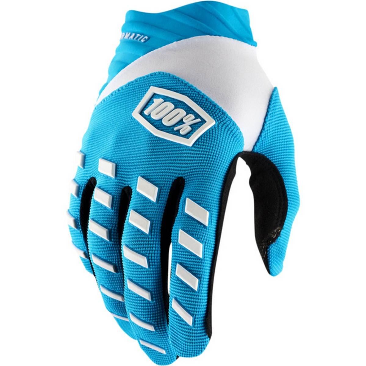 100 Procent Rękawice Cross/Enduro Airmatic Blue Kolor Niebieski/Biały Rozmi
