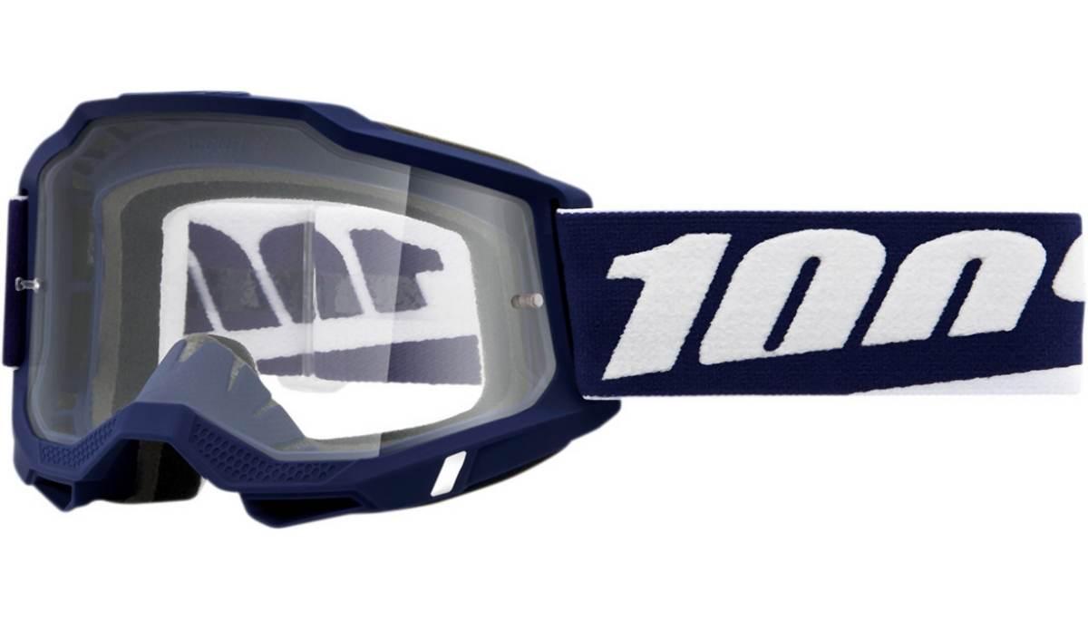 100 Procent Gogle Accuri 2 Mifflin - Clear Lens - Kolor Granatowy/Biały Szy