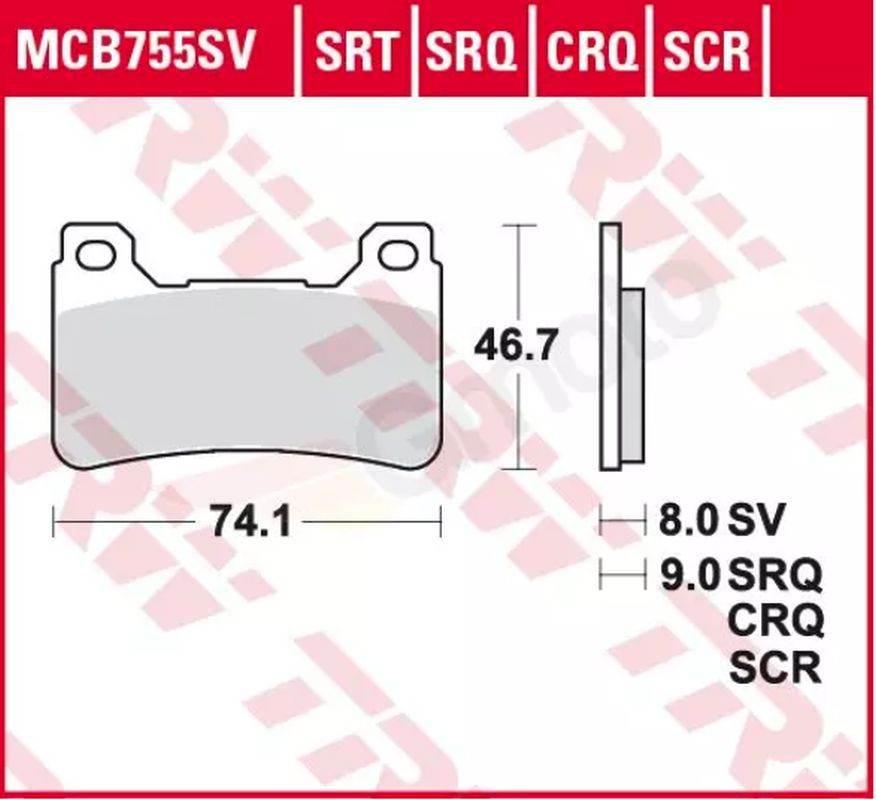 Trw Zf Klocki Hamulcowe Kh390 Honda Cbr 600Rr 05-16, Cbr 1000 Fireblade 04-