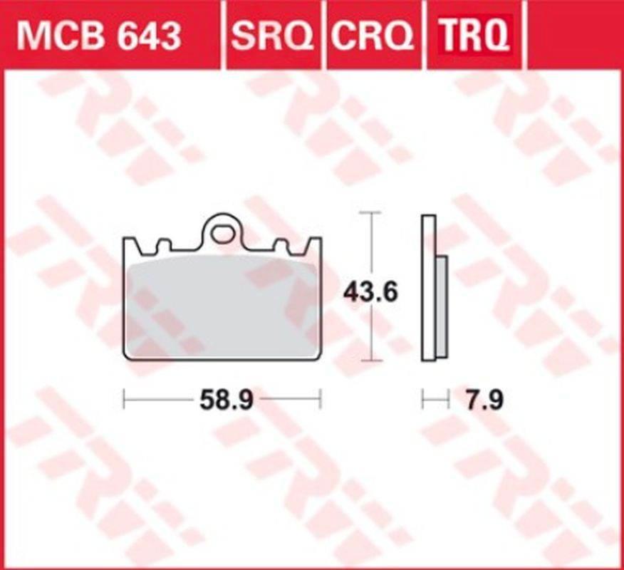 Trw Zf Klocki Hamulcowe Kh180 Sinter Racing Kawasaki Zxr 400L 91-03, Przód