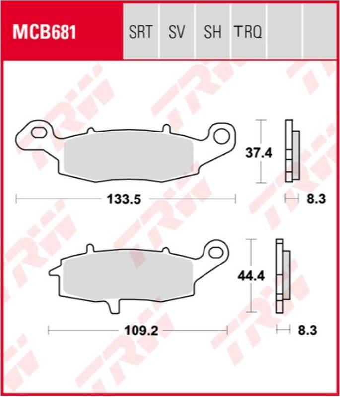 Trw Zf Klocki Hamulcowe Kh231 Sinter Racing Kawasaki Er6 06-16, Versys 650