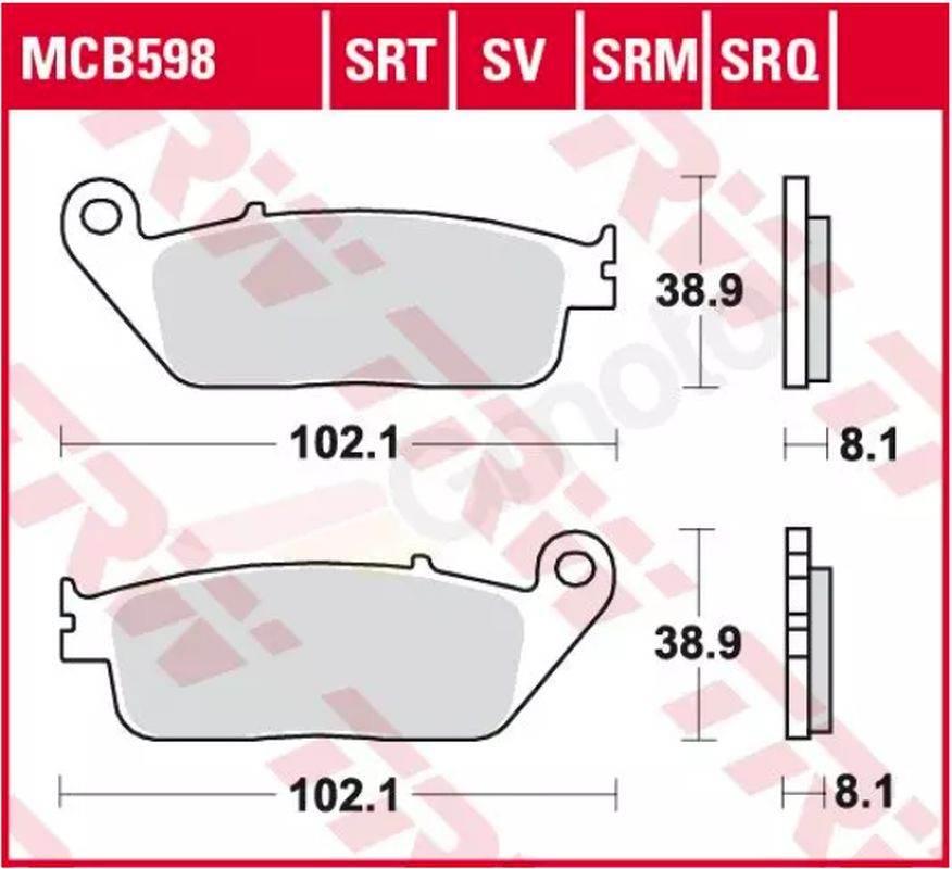 Trw Zf Klocki Hamulcowe Kh142 Sinter Racing Wyczynowe Bmw C-Evolution 14-