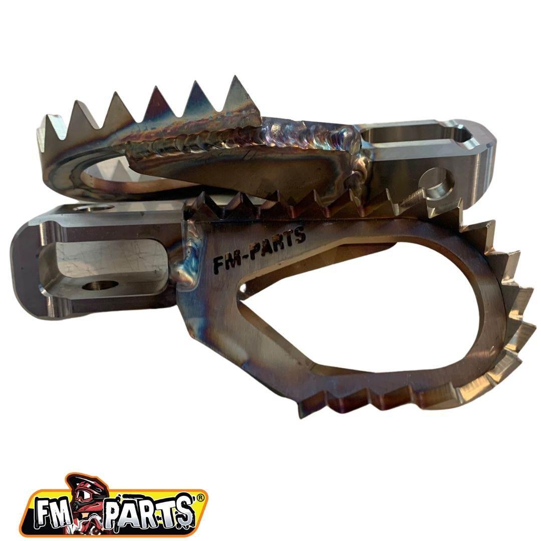 Fm-Parts Offset Spodnóżki Komplet Stainless Footpegs Beta '20-'24 Kolor Sta