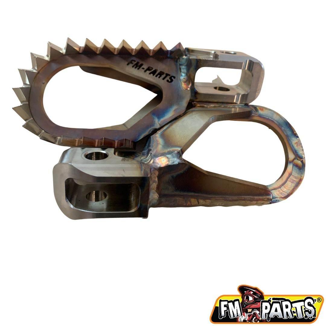 Fm-Parts Offset Spodnóżki Komplet Stainless Footpegs Beta '20-'24 Kolor Sta - zdjęcie 2