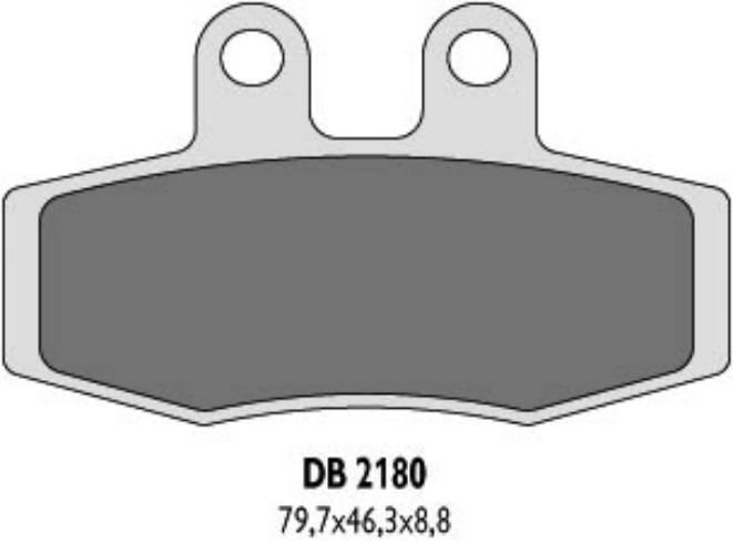 Delta Braking Klocki Hamulcowe Kh132 - Zastępują Db2180Mx-D Oraz Db2180Qd-D