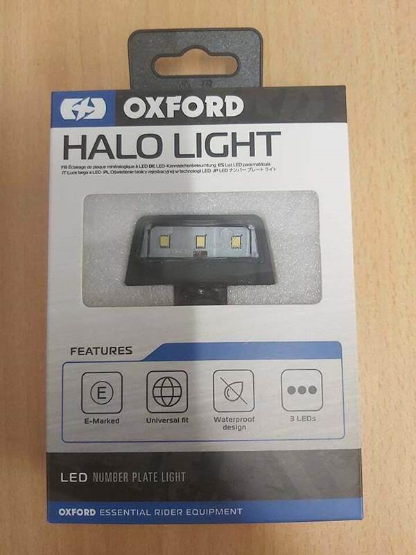 Oxford Podświetlenie Led Tablicy Rejestracyjnej Halo - Trzy Mocne Diody
