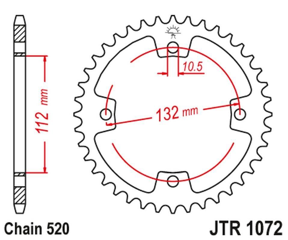 Jt Zębatka Tylna 4485 38 448538 Kymco Kxr, Kxu, Maxxer, Mxu 250/300 '02-'15