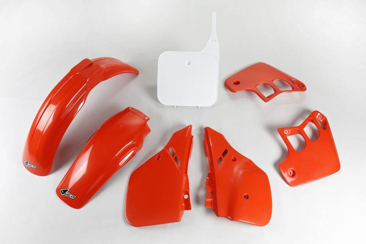 Ufo Komplet Plastików Honda Cr 125 '89-90, Kolor Oem '90 Czerwony/Biały